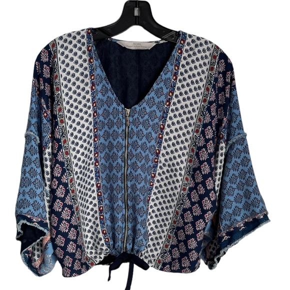 BERSHKA ZIP UP BOHO JACKET - Picture 3 of 15